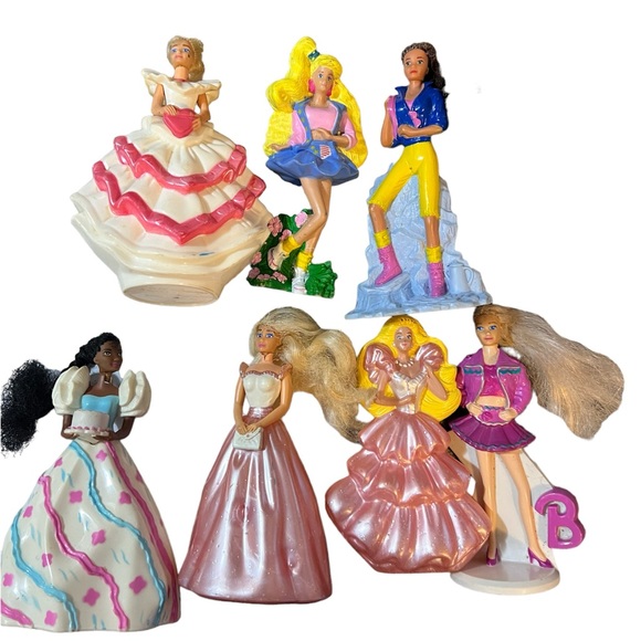 Vintage Mattel 1990’s McDonalds Barbie Happy Meal Kids Toys- Lot Of 7 - Picture 2 of 16